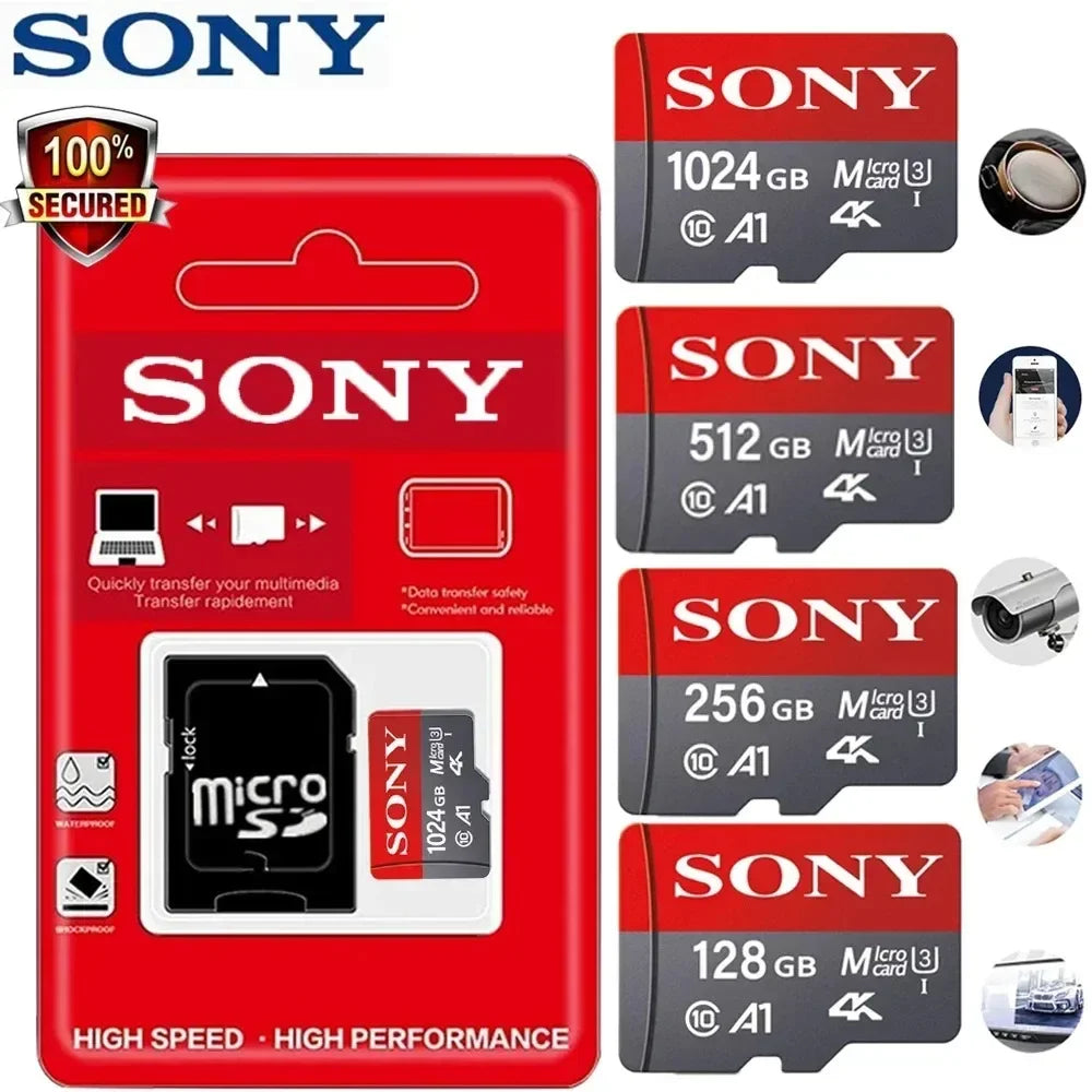 Tarjeta de memoria SONY Ultra Micro SD/TF Flash 128GB, 256GB, 512GB, 1TB.